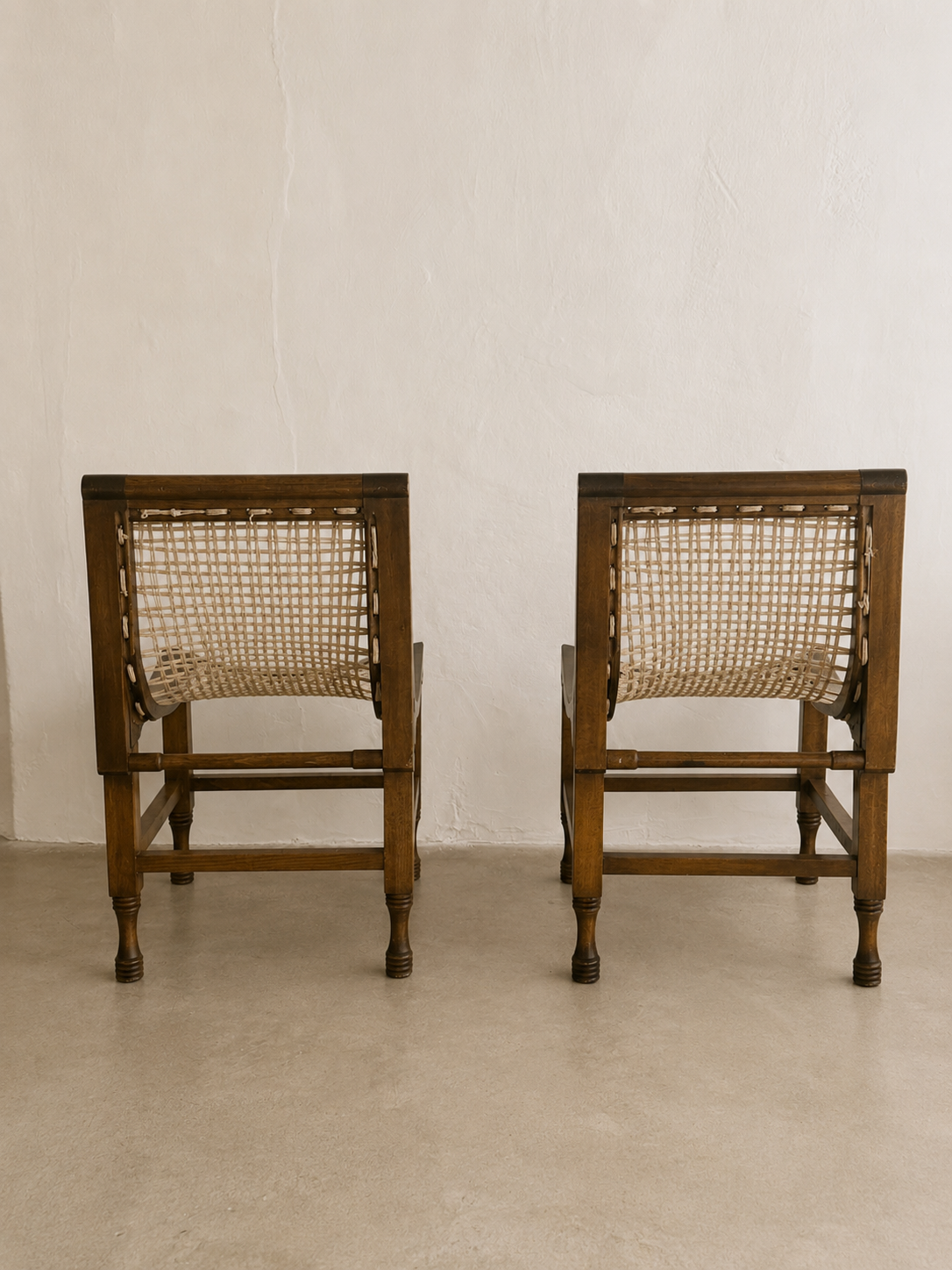 Thebes Small Side Chairs, Pair