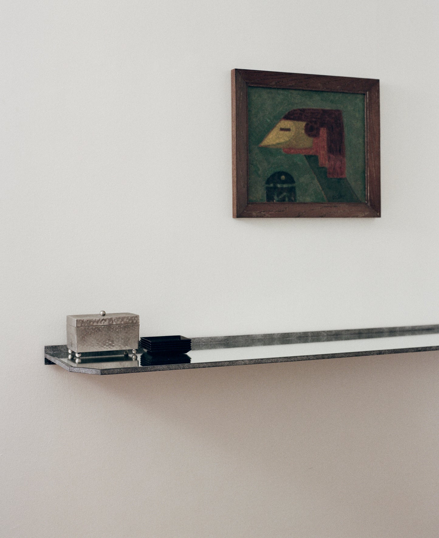 Mirrored Iron Console