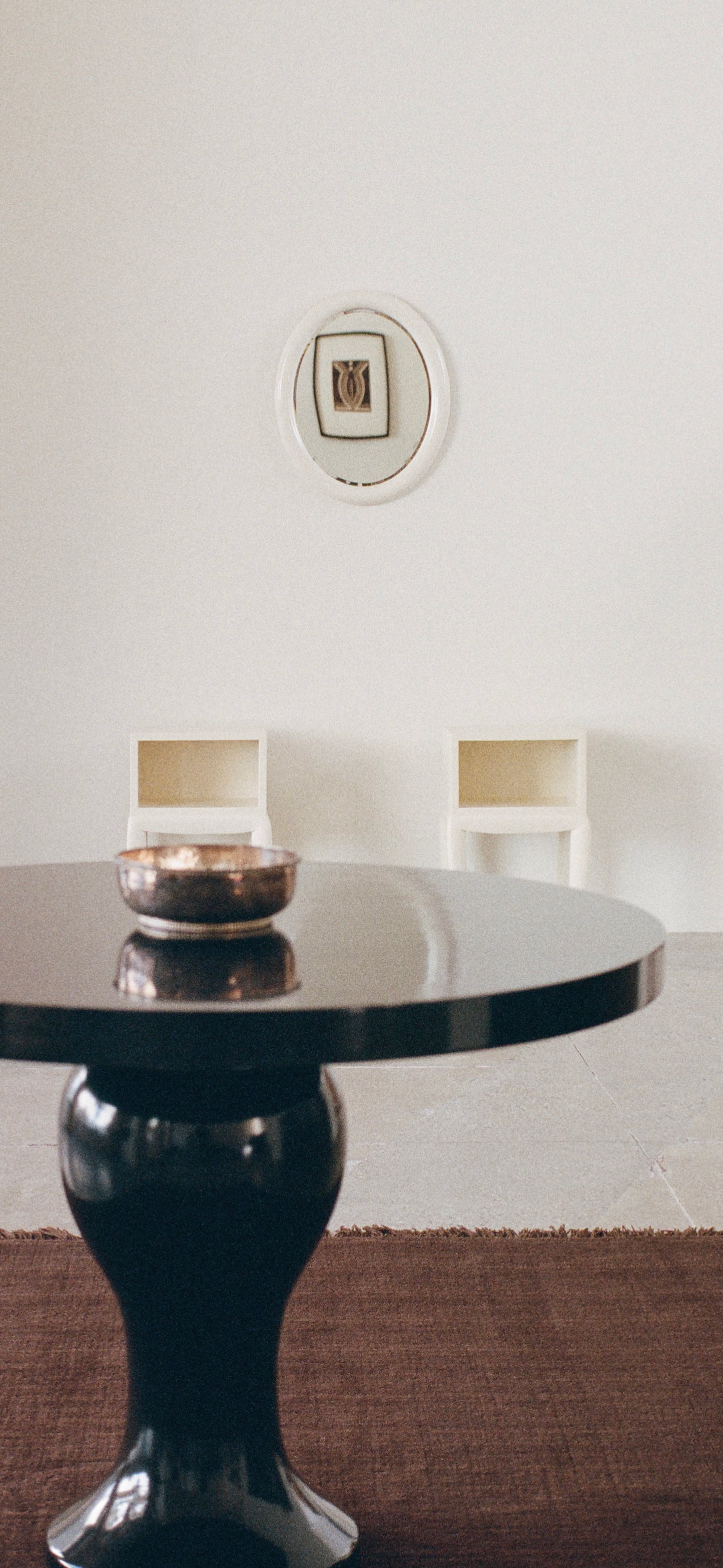 Oval Lacquer Mirror