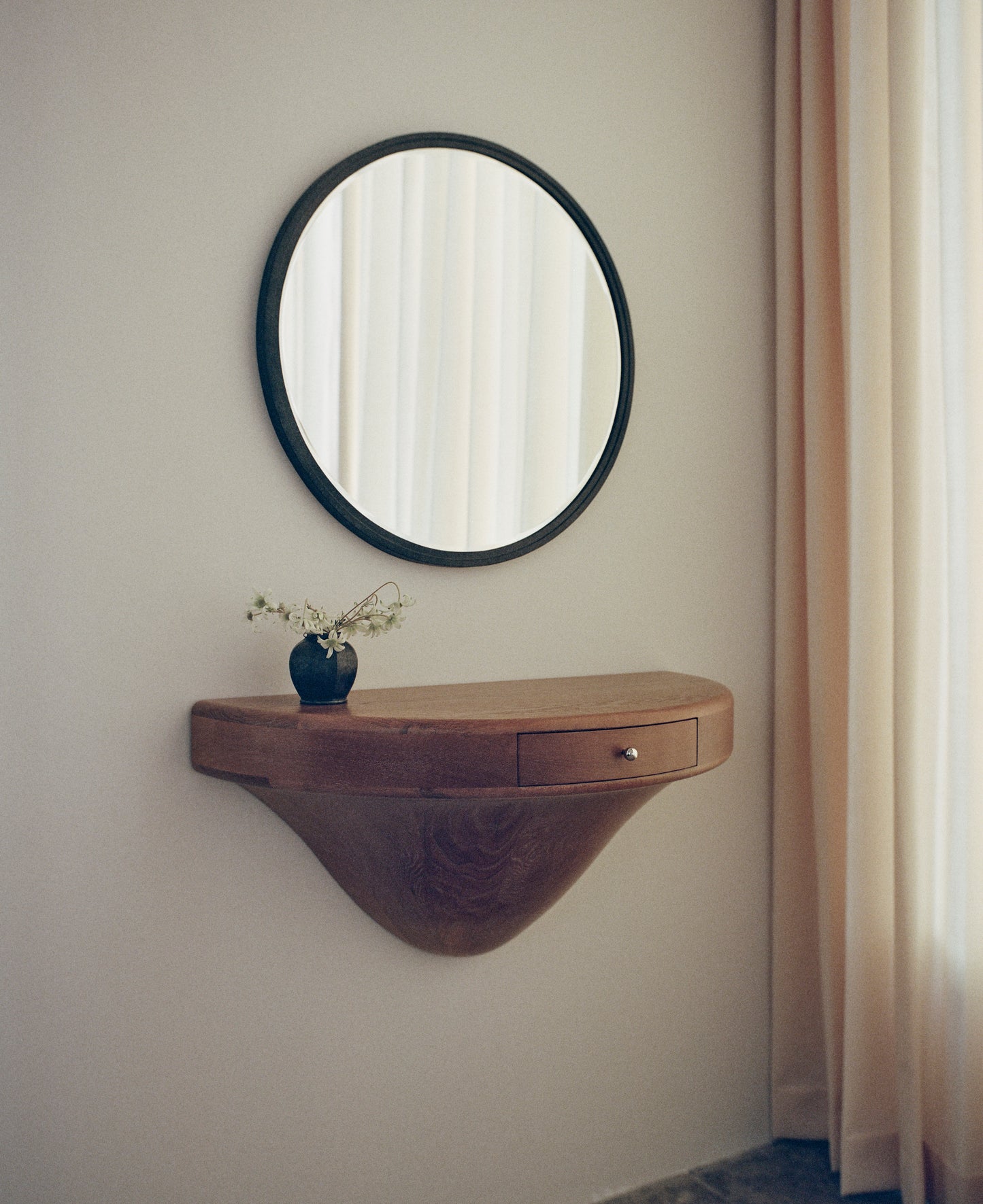 Cerused Oak Wall Console