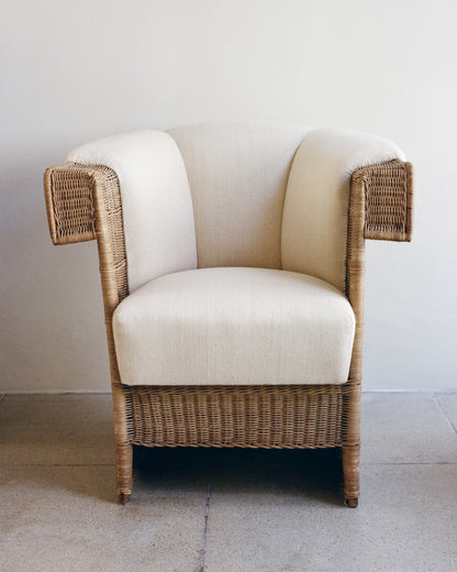 Hans Vollmer Wicker Armchair