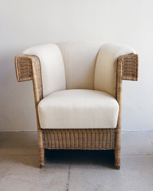 Hans Vollmer Wicker Armchair
